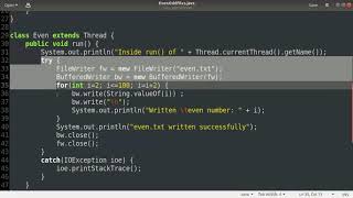 Multi threading example | Module 4 | Java Programming | IT Minor | Malayalam