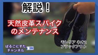 【スパイクお手入れ】解説！天然皮革スパイクのお手入れ方法！