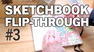 Sketchbook Flip Through 03 for Inspiration / Hip Hop Beats