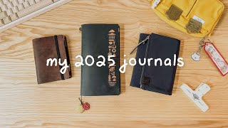 My 2025 Journal Lineup! Traveler's Notebook, Hobonichi, Plotter