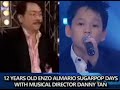 SUGARPOP Days 12Years Old Enzo Almario with Muscial Director Danny Tan