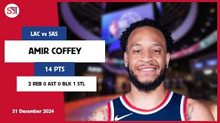 AMIR COFFEY 14 PTS vs SAS 31 Dec 24-25 LAC Highlights