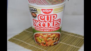 CUP NOODLES REVIEW IN SINGAPORE ( KOREAN ARMY STEW ) NISSIN