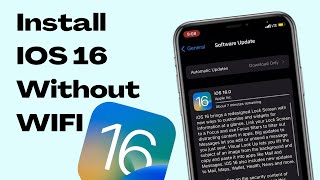 How to Install IOS 16 Without WIFI - Update to IOS 16 on iPhone
