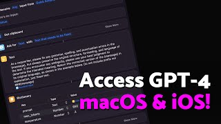 How to use GPT-4 on macOS and iOS with Siri Shortcuts 🦾