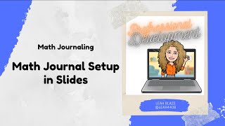 Math Journal Setup in Slides