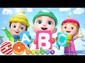 The ABCZ Song | Learn ABC In The Snow | GoBooBoo Nursery Rhymes & Kids Songs