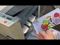 quick demo of the used duplo df 915 folding machine