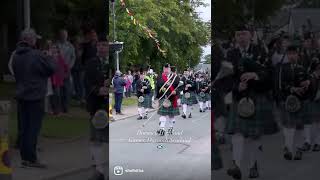 Dornoch Highland Games begins with Pipe Band Parade, August 5, 2022