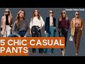 What to Wear in November: 5 Chic Casual Pants for Effortless Style | Fall Fashion Trends 2024