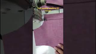 Tutorial cara pasang retsliting di blouse