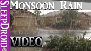 ►10 Hours of Rain in the Summer | Monsoon RAIN \u0026 THUNDER in the Street | Rain Sound for Sleeping