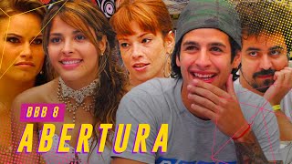 ABERTURA DO BBB8: RAFINHA, GYSELLE, MARCELO E TODO O ELENCO DA TEMPORADA | BIG BROTHER BRASIL 8