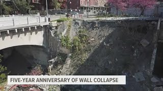 Five years after wall collapse, Howard Tire & Auto owner still seeking answers, clean-up