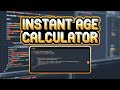 How To Build Age Calculator App Using HTML CSS And JavaScript