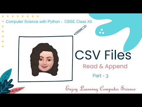 CSV Files in Python - Part 3 - Read & Append