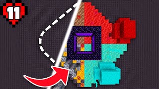 I Transformed the Nether Portal in Minecraft Hardcore!