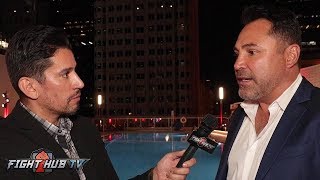 OSCAR DE LA HOYA "MAYWEATHER HAD TO CRAWL FROM UNDER HIS ROCK, HES HURTING FOR ATTENTION OR MONEY"