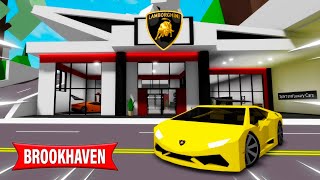 ABRÍ UNA TIENDA DE COCHES LAMBORGHINI en BROOKHAVEN!