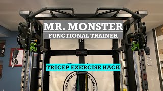 BeFitNow Mr. Monster Functional Trainer: Tricep Cable Dips Hack