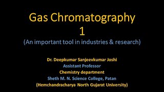 5  Gas Chromatography Part   1