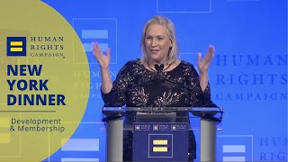 Sen. Kirsten Gillibrand Speaks at the 2023 HRC Greater New York Dinner