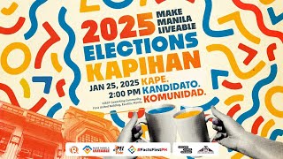 Make Manila Liveable: Elections kapihan in Escolta