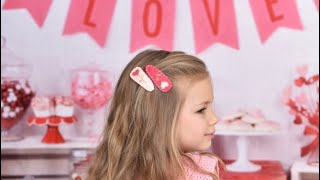 DIY Valentines Day Felt Hair Clips