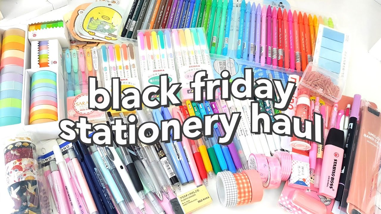 Black Friday Stationery Haul Stationery Pal рџ Youtube