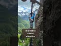 Will you climb a Via Ferrata? This is Ferrata Jerm'n by the waterfall in Slovenia 🇸🇮 - Just amazing!