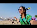 పట్టాయ బీచ్ లో పతంగుల పండగ.. kite festival in pattaya bangkok pilla