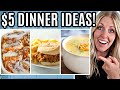 10 MEALS for $5! Quick and Easy Cheap Dinner Ideas!