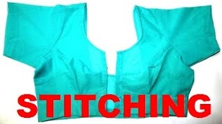 Easy method of stitching a saree blouse Easy method of stitching a saree blouse