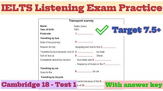 Cambridge 18 Test 1 with Answer Key | IELTS PRACTICE TEST BAND 7.0+