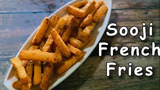 Suji French Fries Recipe | Easy Semolina Fries Snacks Recipe