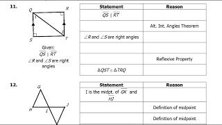 Day 05 (10 to 13) Triangle Congruence Proofs