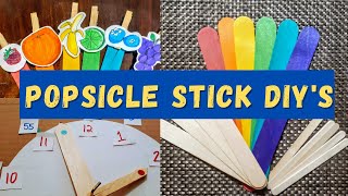 DO THIS WITH POPSICLE STICKS: DIY Activities for children all ages
