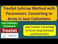 TreeSet toArray Method with Parameters: Converting to Array in Java Collections
