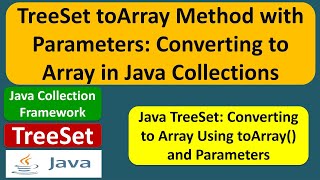 TreeSet toArray Method with Parameters: Converting to Array in Java Collections