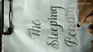 Cursive|Calligraphy|How to write The Sleeping Beauty in cursive writing!!!