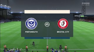 FIFA 23 | Portsmouth vs Bristol City - Fratton Park | Gameplay
