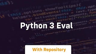 python 3 eval