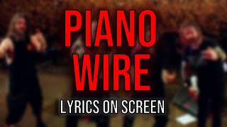 Slayer - Piano Wire (Lyrics on Screen Video 🎤🎶🎸🥁)