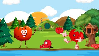 اوچ ٹماٹر   |Aaha Tamatar Bade Mazedaar | Urdu Rhymes For Kids| Kids Kartoon