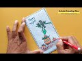 diy surprise message card for ugadi pull tab origami envelope card ugadi greeting card