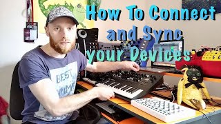 How To Connect and Synchronize your Devices by Midi clock. Korg Minilogue XD and Roland SE-02