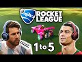 Messi & Ronaldo play Rocket League 1-5