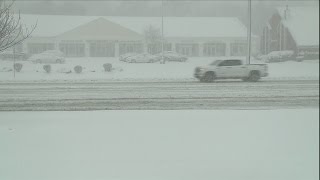 Snowfall intensifies in RI