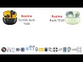 realme techlife buds t100 vs realme buds t110 comparison