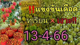 🔴 โอ้โห้วว!!ราคาทุเรียนวันสงกรานต์‼️ราคาเงาะ ผลไม้ราคาส่ง ผลไม้ตามฤดูกาล